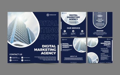 Digitális Marketing Ügynökség sablonok tervezése