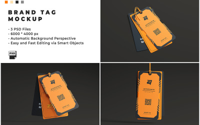 Brand Tag Mockup Template 2
