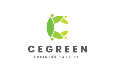 Cegreen – Logo-Vorlage für den Buchstaben C