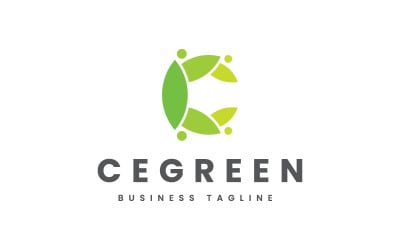 Cegreen - Modelo de logotipo da letra C