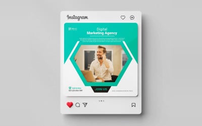 Digital marknadsföring live webbseminarium och affärsinlägg i sociala medier