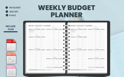 Heti költségvetés tervező sablon napló