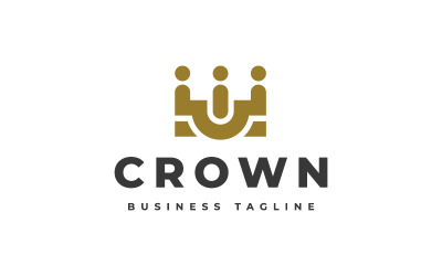 Luxusní Crown Logo šablona