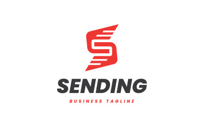Senden - Logo-Vorlage für den Buchstaben S