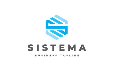АФК Система - Шаблон логотипа буквы S