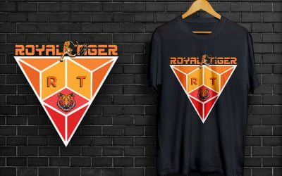 Diseño de camiseta creativa Royal Tiger.