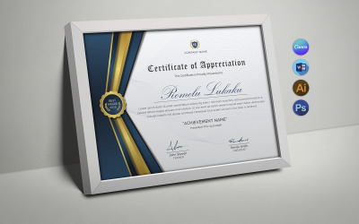 Modern Canva-certificaatsjabloonontwerp