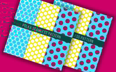 Seamless polka dots pattern design