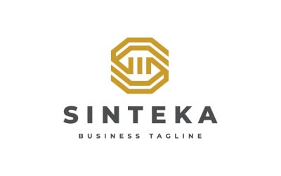 Sinteka - Plantilla de logotipo con letra S