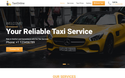 Taxo - Taxi Booking Landing Page Template