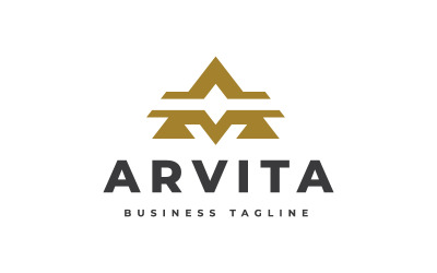 Arvita – Buchstabe A-Logo-Vorlage