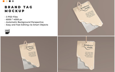 Brand Tag Mockup Template 3