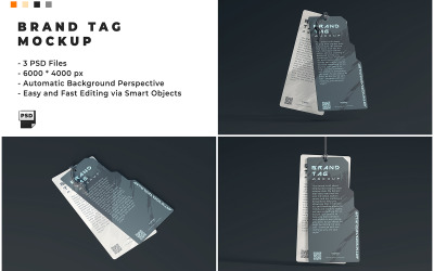 Brand Tag Mockup Template 4