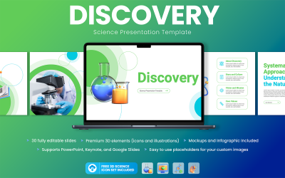Discovery - Science Presentation PowerPoint šablony