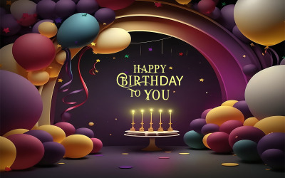 Happy Birthday Mockup Design