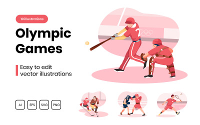M310_ Illustrazioni dei Giochi Olimpici