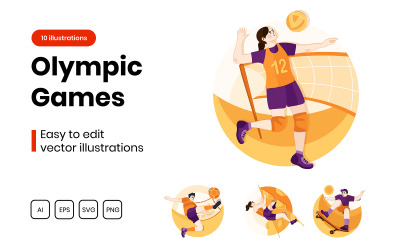 M311_ Olympische Spelen Illustraties
