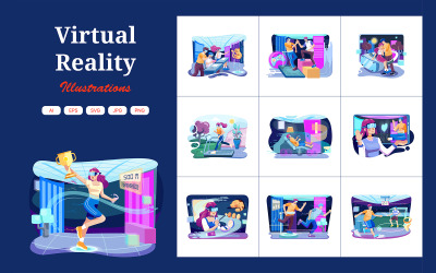 M388_ Virtual Reality-illustratiepakket