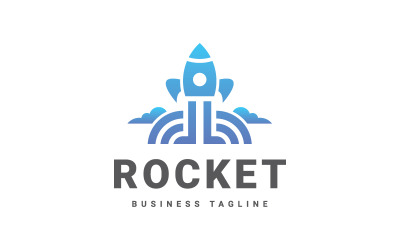 Modèle de logo Rocket Connect