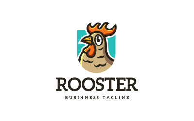 Plantilla de logotipo de gallo matutino