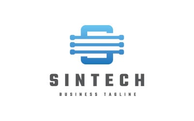 Sintech - Шаблон логотипа буквы S