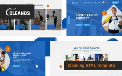 Cleanos - Rengöring HTML-mall