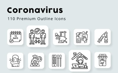 Coronavirus Premium Outline Icons