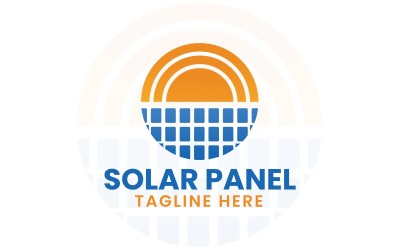 Güneş Paneli Logosu - Yenilenebilir Enerji