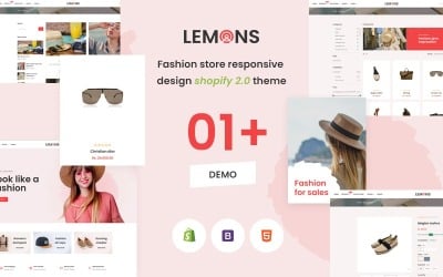 Limones: el tema de Shopify adaptable a la moda y el estilo de vida