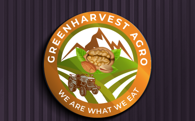 Шаблон логотипа современного сельского хозяйства