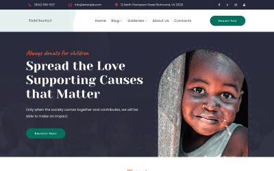 TishCharity2 – Thème WordPress caritatif