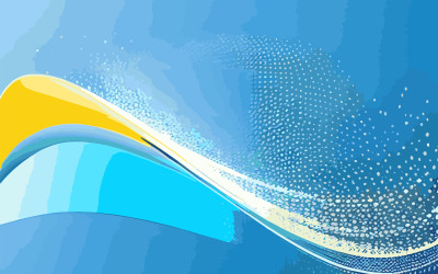Trendy liquid style shapes abstract design