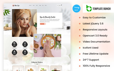 Wise Spa - Responsief OpenCart-thema voor e-commerce