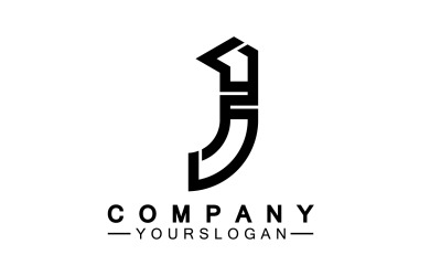 J 首字母标志矢量 v17