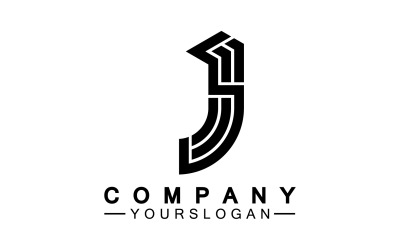 J 首字母标志矢量 v24