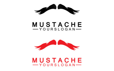 Vector de logotipo de bigoteicon v10