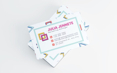 Дизайн стиля визитной карточки
