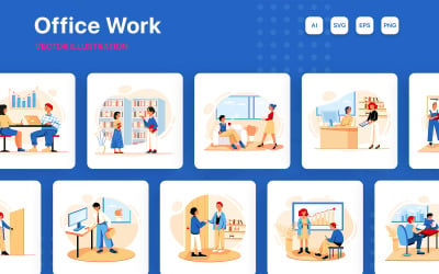 M229_ Business Office Illustration Pack