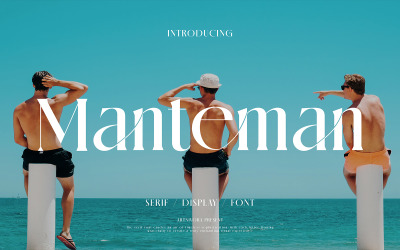 Manteman - Serif Display Font