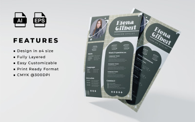 Resume and CV Template Design 13