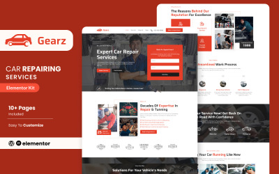 Gearz – Autójavítási és Tuningszolgáltatási Elementor Kit