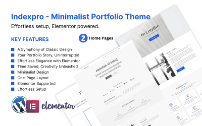 Indexpro — minimalistyczny motyw portfolio