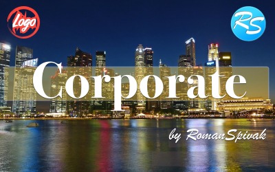 Logotipo Del Botón Inspiración Corporativa Música Stock