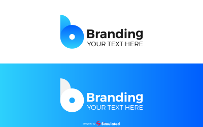 Modelli di logo B di branding vettoriale