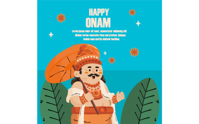 Боку звернено Onam святкування