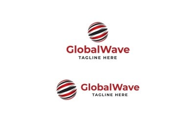 Global Wave Logo Global Sphere World Connect Earth Link