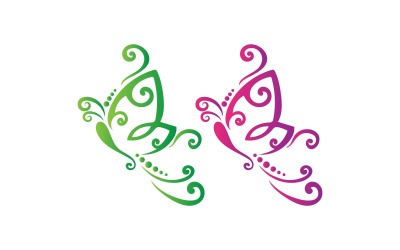 Logo papillon créatif - Concept moderne