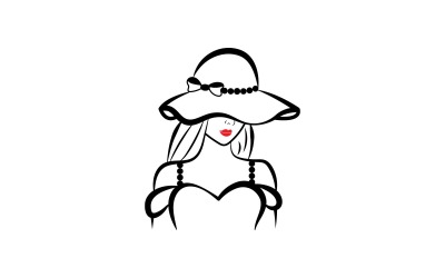 Cute Black Girl Logo Design