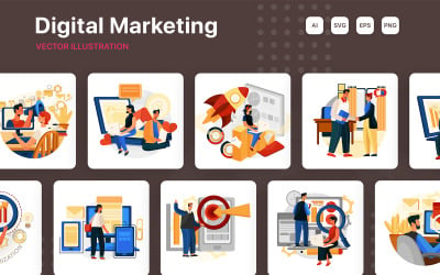 M238_ Digital Marketing Illustration Pack