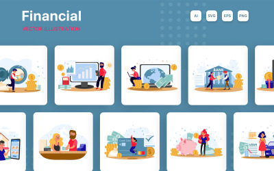 M249_ Financial Illustration Pack